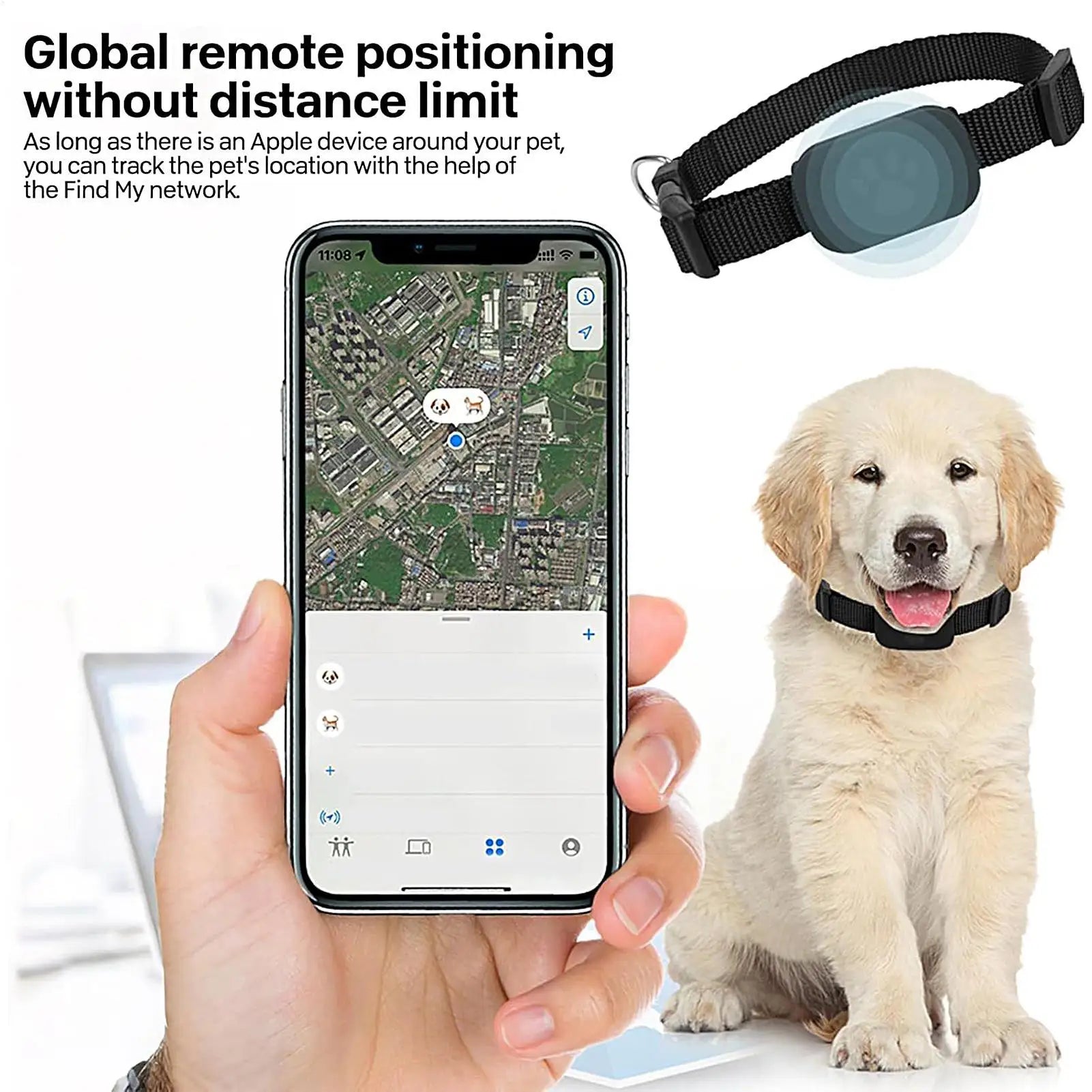 Collar Rastreador GPS para Mascotas
